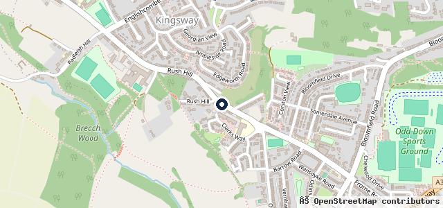 Map showing the location of Crown Car Care