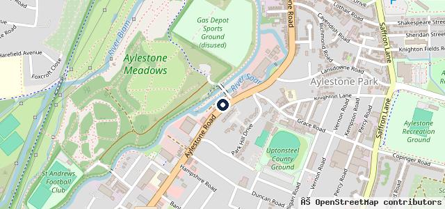 Map showing the location of Mr Tyre Leicester