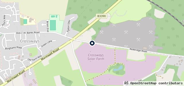 Map showing the location of Evans Garage | Crossways, Dorset