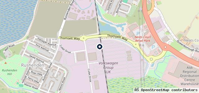 Map showing the location of Queenborough Test Centre | Queenborough