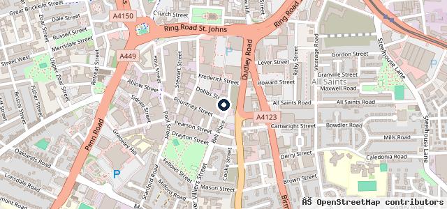 Map showing the location of City MOT Dobbs Street