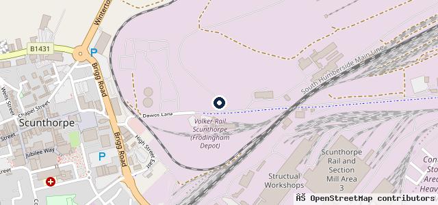 Map showing the location of Dukes Garage