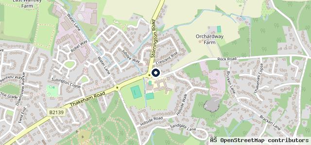Map showing the location of Sussex Caravan & Motorhome Centre