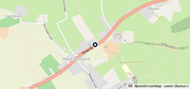 Map showing the location of Corner Garage &amp; Spraying Works Ltd