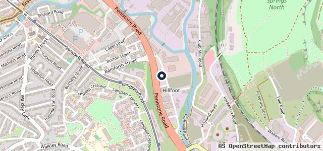 Map showing the location of Lexus Sheffield