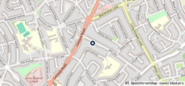 Map showing the location of Kingfisher Tyres