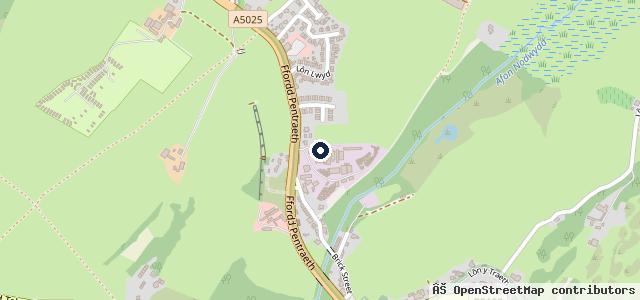 Map showing the location of Bridges Garage