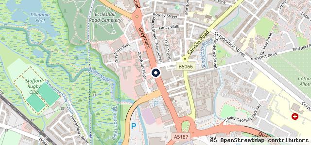 Map showing the location of Fms Car &amp; Truck ltd | Stafford