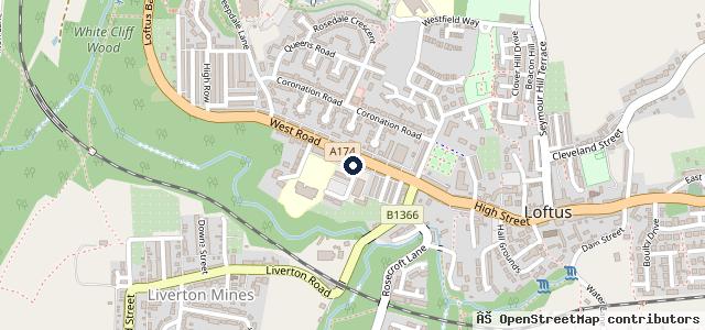 Map showing the location of 63 West Rd