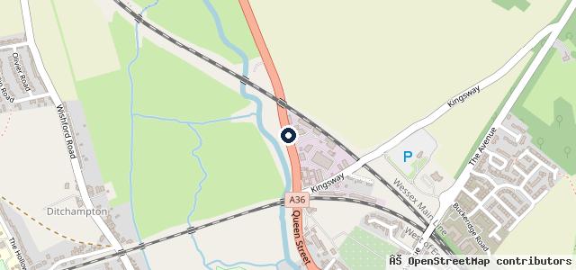 Map showing the location of Highfield Garage