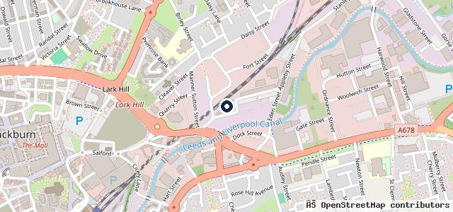 Map showing the location of JDS Truck & Van Blackburn