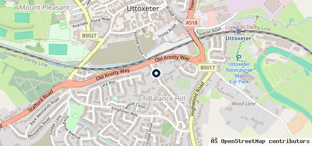 Map showing the location of Balance Hill Autos