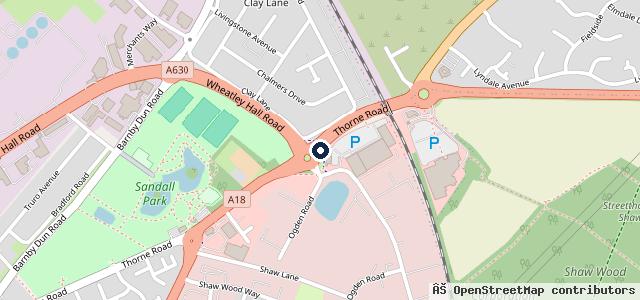 Map showing the location of Vertu Honda Doncaster | Doncaster