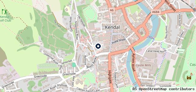 Map showing the location of Station Garage