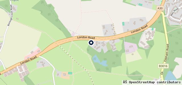 Map showing the location of Hartley Wintney Garage