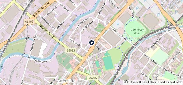 Map showing the location of DSA Autocentre