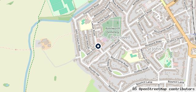 Map showing the location of Kenilworth Nub News