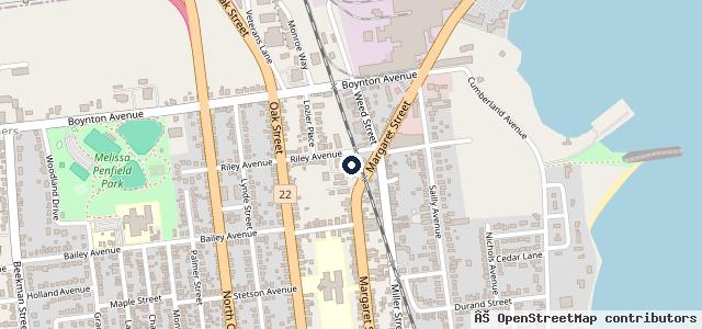 Map showing the location of T & M Auto Repair Center