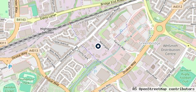 Map showing the location of Bailey's Vehicle Services Ltd | Swindon Village