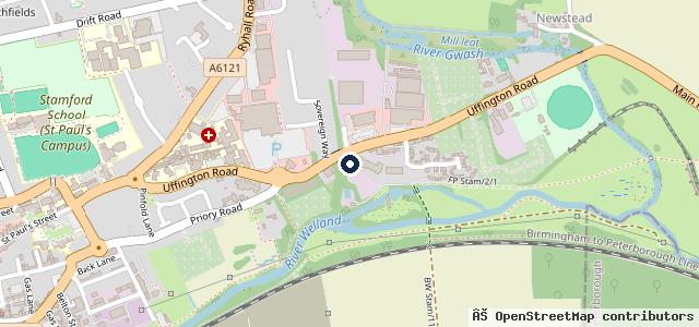 Map showing the location of Burghley Motors
