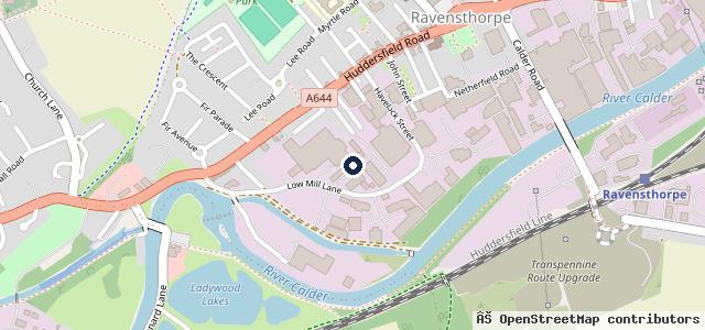 Map showing the location of Calder Valley Motor Homes