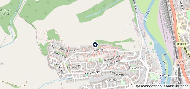 Map showing the location of PDQ M.O.T Station | Exeter