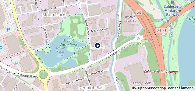 Map showing the location of Olney Garages Limited ta Soul Garages