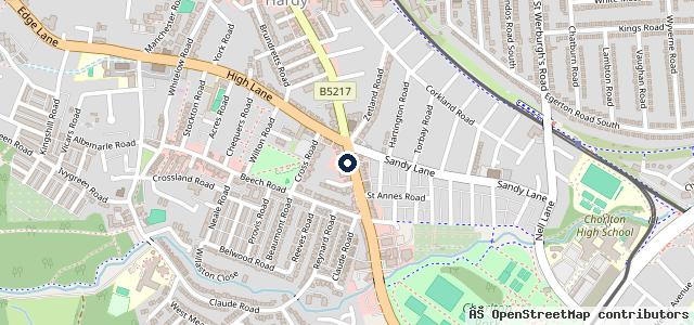 Map showing the location of MotorTech Chorlton Ltd