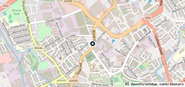 Map showing the location of BAR Vans &amp; Trucks | Stoke-on-Trent