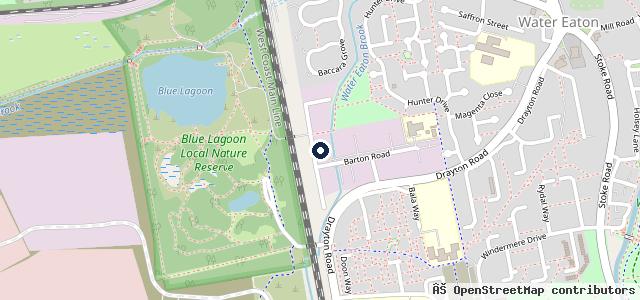 Map showing the location of Bletchley's Car Clinic