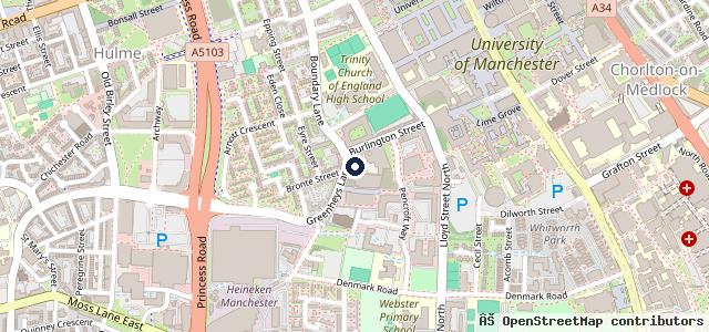 Map showing the location of Cedric's Motors