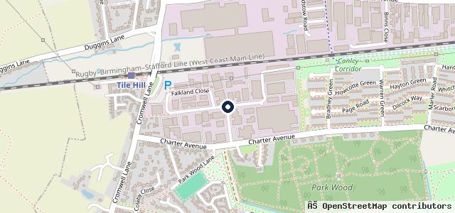 Map showing the location of Coventry Garage Ltd