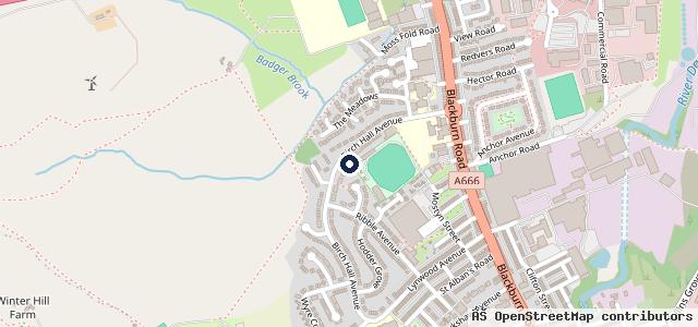 Map showing the location of Darwen Tyres & Exhausts Services