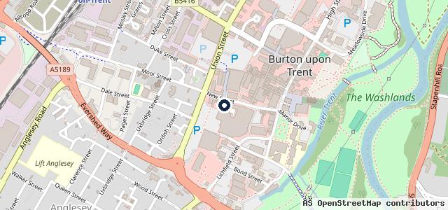 Map showing the location of TL Darby Used Car Centre