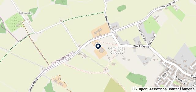 Map showing the location of Gamlingay MOT &amp; Tyre Centre | Sandy