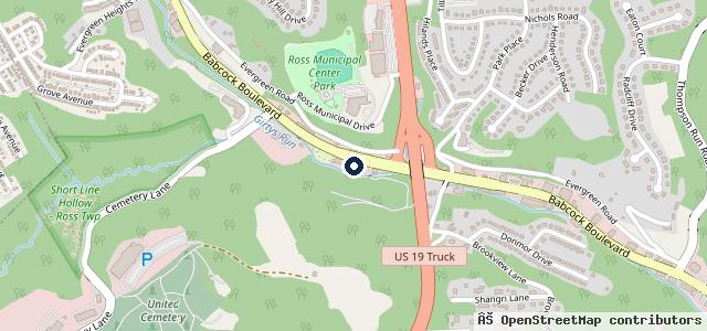 Map showing the location of Trouble Shooters