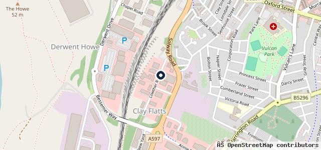 Map showing the location of Bower's Garage