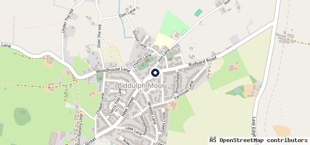 Map showing the location of Moor Test Centre