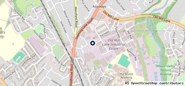 Map showing the location of AB bodywork