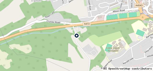 Map showing the location of Capitol Hire | Pontypool
