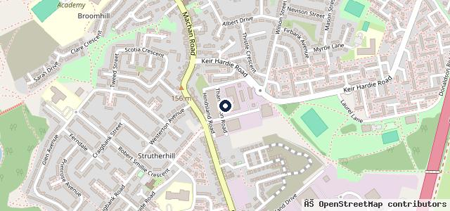 Map showing the location of Bob's MOT Centre