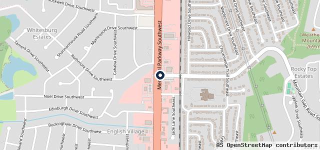 Map showing the location of Lbj's Tire & Auto Repair