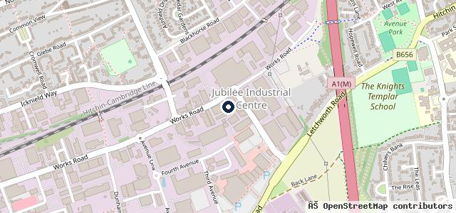 Map showing the location of A&amp;M Motorcycles | Letchworth
