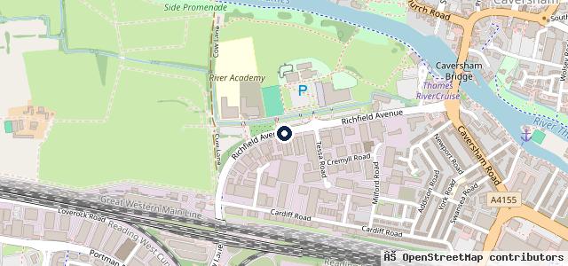 Map showing the location of Vertu Mercedes-Benz of Reading | Reading