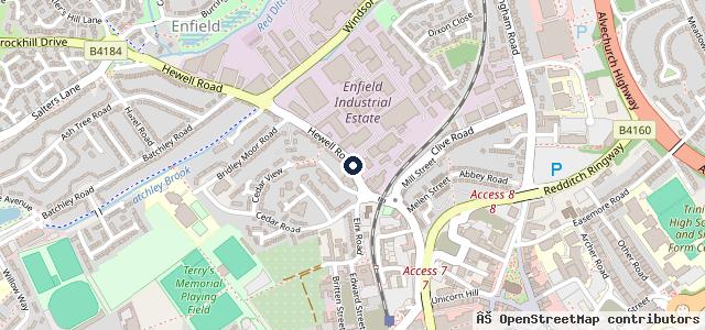 Map showing the location of Arrow Garage