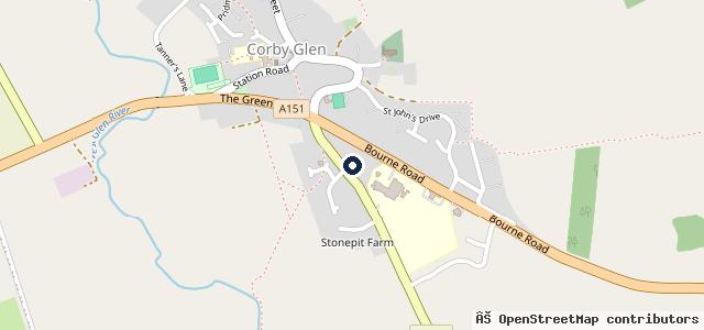 Map showing the location of Swinstead Road Garage Ltd