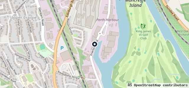 Map showing the location of Harbour Garage