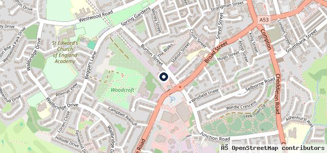 Map showing the location of JPG CARS LTD | Leek
