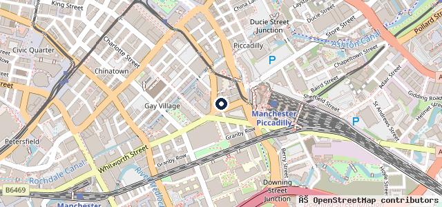 Map showing the location of Fresh Car Valeting Manchester