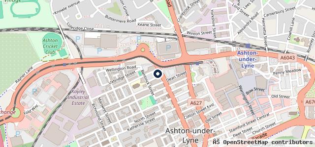 Map showing the location of Berkeley St mot